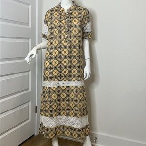 Julia Amory Geometric Floral Dress size XL